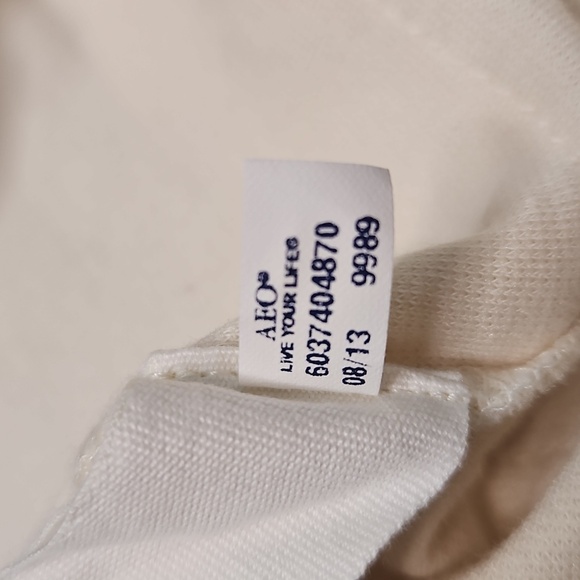 American Eagle Outfitters Ivory Fringe Sleeveless Dress - Picture 11 of 12